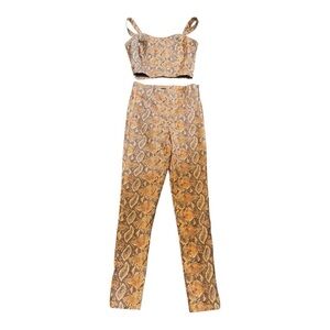 Dynamite Snake Print 2 piece set size medium